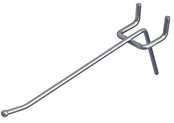 Gerso Lot de 100 crochets simples pour parois trouées galvanisé longueur = 15 cm