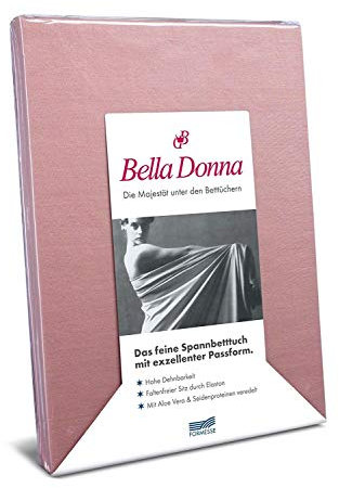 Bella-Donna Bella-Donna Jersey Spannbettlaken, altrosa, 180 cm x 200 cm