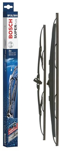Bosch Wiper Blade Super Plus Spoiler SP21/20S, Length: 530mm/500mm − Set of Front Wiper Blades