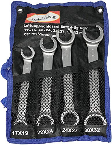 Extra grande 4 pezzi di doppio anello Set di chiavi fino a 32 mm tubo freno freni idraulici camion trattore