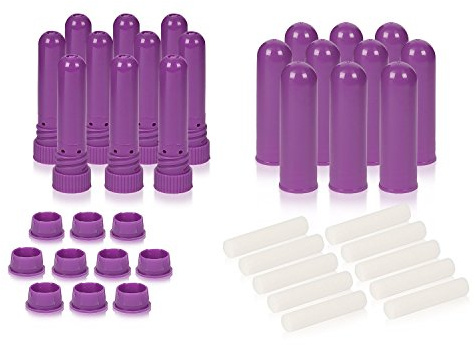 Aromatherapy Blank Nasal Inhaler Stick (Pack 10) Purple