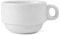 Holst Porzellan TC 018 Tee/Kaffeetasse Catering 0,18 l stapelbar, weiß, 8.3 x 8.3 x 5.5 cm, 6 Einheiten
