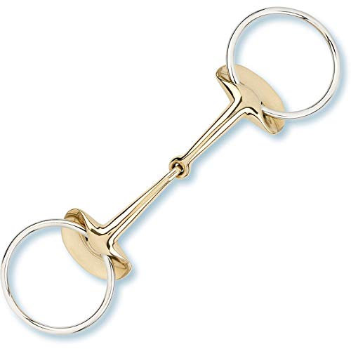 Stübben Gebiss 2264 Golden Wings Trense einfach gebrochen - 14,5 cm - 14 mm - Sweet Copper