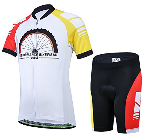 FREEFISHER TRAJE DE CICLISMO CONJUNTO DE MAILLOT Y PANTALONES CORTOS PARA NIÑO/NIÑAXL(130-140cm)