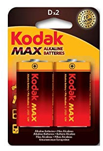 2 Batterie D, Mono, 4920, Torcia, LR20, MN1300, 1,5v Alkalina Kodak