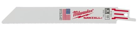 MILWAUKEE THIN KERF SAWZALL BLADE, 6 IN., 18 TPI, 50 PER PACK