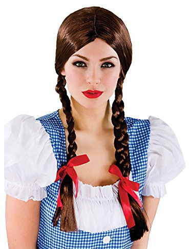 Ladies Country Girl Wig Outfit Accessory for Fancy Dress Womens