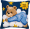 Vervaco PN-0008593 VER Coussin à broder au point de croix Motif ourson