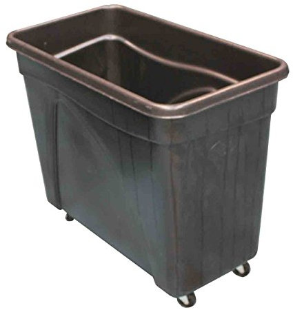 Chabrias Ltd Mobile Glass Bottle Recycling Bin, 235 L Bottle Skip/Bar Truck – Heavy-Duty UK-Made, Leak-Resistant Smooth Interior, Stackable Design, 4 Swivel Castor Wheels – Black