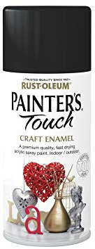 Rust-Oleum 150ml Painter's Touch Craft Enamel Spray Paint - Matt Black