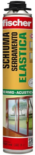 Fischer PUP E 750 Schiuma Poliuretanica ad Elevata Elasticità per Serramenti, Finestre, Telai, Porte, Isolante e Riempitiva, 512221