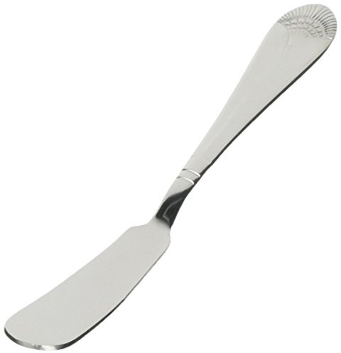 Winco Peacock Stainless-Steel Butter Spreading Knife, Extra Heavyweight, 8 (12 Pack)
