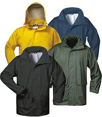 Norway PU Regen-Jacke mit Kapuze - Marine - Größe: M