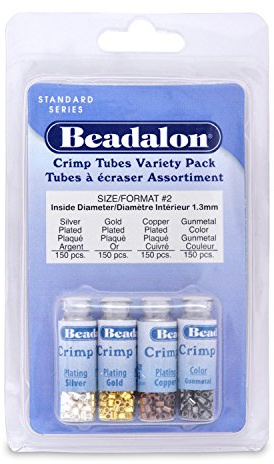 Beadalon Crimp Tubes VP Size 2 600pc by Beadalon