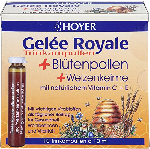 hoyer gelee roy.+bluetenpol.+weizenk. trinkamp. 10X10 ml