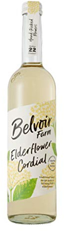 Belvoir Farm - Elderflower Cordial, Great Taste Award Winner, Natural Hand-Picked Elderflowers, Simple Ingredients, Traditional Family Recipe, Suitable for Vegetarians & Vegans 6x500ml Bottles