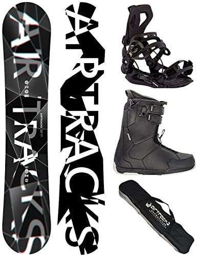 Airtracks Snowboard Set - Wide Board Refractions Game 155 - Softbindung Master - Softboots Master QL 41 - SB Bag