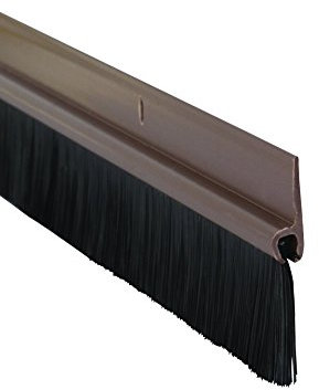 Stormguard 02SR0200838B 838mm Bottom of The Door Brush Strip Draught Excluder - Brown