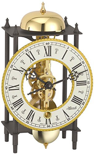 Hermle 23003-000711 Antike Stiluhr, Schwarz-Gold