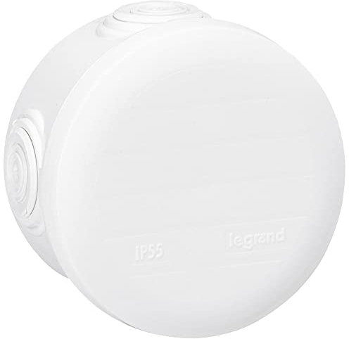 Legrand - Boîte de dérivation ronde - Ø70 mm, ép. 45mm - fermeture par enclipsage - blanc