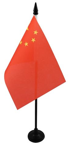 AZ FLAG - Tischflagge China - 15x10 cm - Chinesische Tischfahne 10 x 15 Cm - Flaggen