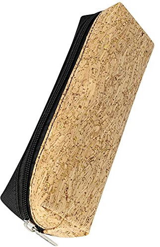 Online Premium-Schlampermäppchen/Pencil Case Cork-Design I Stylisches Schlamperetui für Jungen & Mädchen I Federmäppchen mit praktischem Reißverschluss I 1 Fach I Ideal für Schule, Uni & Büro