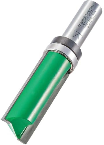 Trend CraftPro Guided Profiler Router Cutter Bit, 12mm Shank, 19.1mm Cut Diameter & 50mm Cut Length, Tungsten Carbide Tipped, C166X12MMTC