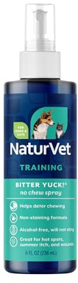 NaturVet Bitter Yuck! No Chew Training Spray for Pets - 8 Ounce
