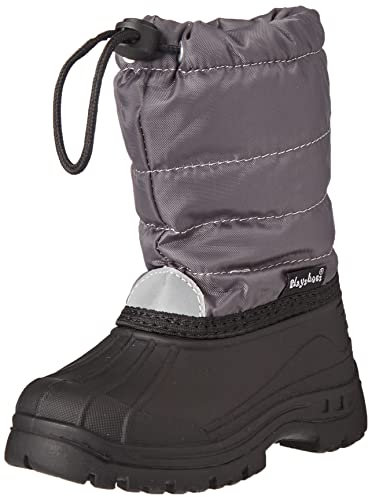 Playshoes Unisex Kinder Schneestiefel, Grau (33 Grau), 28/29