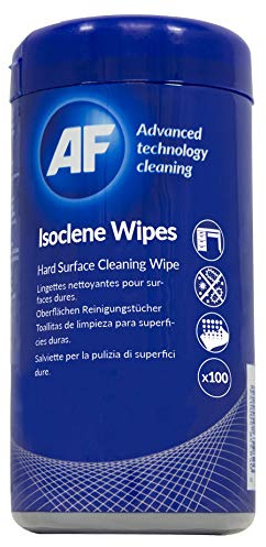 AF Isoclene Wipes Disinfectant Sanitiser (Grey, 82 mm, 82 mm, 171 mm 260 g, MINI-TUBE)
