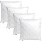 sleepling 4er Set Kissen 50x50 cm, Sofakissen, Kissenfüllung, Zierkissen für Allergiker, Deko Kissen Füllung 50 x 50, Ökotex, Waschbar bis 60 Grad, Made in EU, Basic 100
