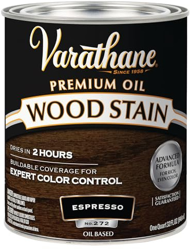Varathane 241412H Premium Wood Stain, Quart, Espresso