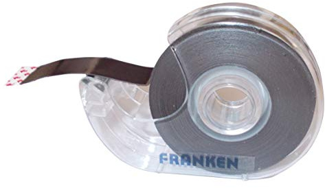 FRANKEN Ruban magnétique dans distributeur, noir, 19 mm x 8