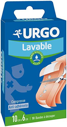Urgo - Bande à découper - Lavable - Compresse Anti-adhérente - 10 cm x 6 cm