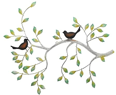 Wanddeko Ast mit Vögeln