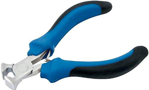 Draper 12535 Mini Cutting Pliers with Soft Grip, Blue, 100mm