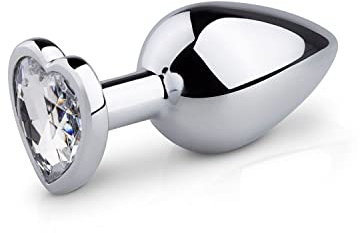 EasyToys Plug Anal Inox Diamant Transparent 92 g