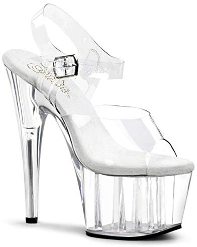 Pleaser Ado708/c/m, Escarpins Femme - Transparent (clear), 7 UK (40 EU)