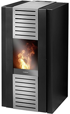 Oranier Zephyr - 7910 11 Pelletofen Stahl Schwarz Kaminofen Eckig