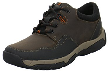 Clarks Walbeck Edge 261219237 - Zapatillas para hombre, color Marrón (Brown Weather Proof Lea), talla 44.5