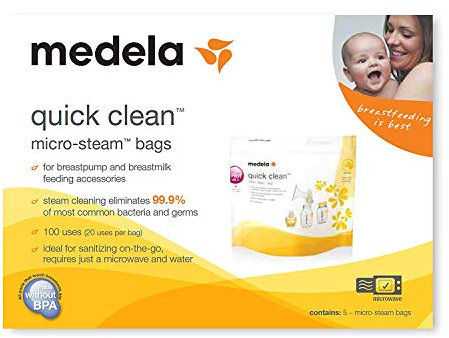 3 Boxen Medela Quick Clean Micro-Steam Beutel, 5 Beutel pro Box