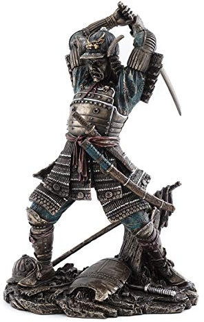 Top Collection Veronese Samurai Warrior In Battle Japanese Statue Figurine