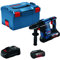 Bosch Professional 36V System Akku Bohrhammer GBH 36V LI Plus (inkl. 2x 4.0Ah Akku, Schnellladegerät, Zusatzhandgriff, L-BOXX)