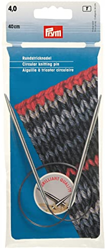 Prym 212140 rundstickor MS 40 cm 4,00 mm silverfärgad