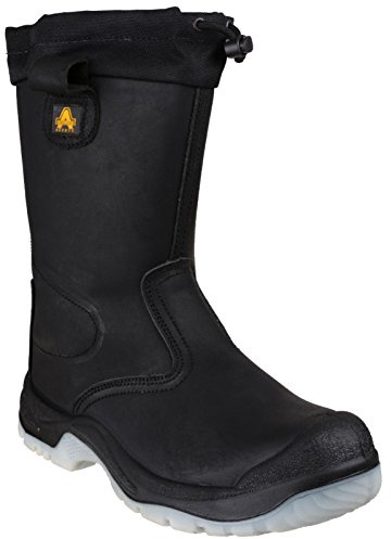 Amblers Safety FS209 Water Resistant Pull On Safety Rigger Boot Black