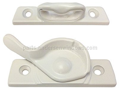 Andersen Sash Lock and Keeper White Traditional Kit