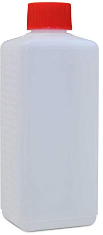 Meier 10 x 250 ml Plastikflasche Enghalsflasche Abfüllflasche mit Deckel PE-Flasche