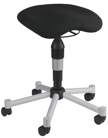 TOPSTAR Wellnessstuhl/Hocker Balance 20 Stoff schwarz
