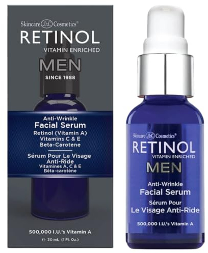 Skincare Retinol Mens Anti-Wrinkle Facial Serum 1oz