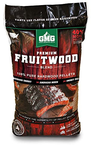 Green Mountain Grill Gmg-2003 Premium Fruitwood Blend Pellets 28 Lb Bag